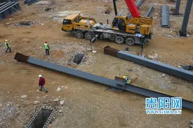 贵阳花溪湖城市综合体建设项目进行湖体开挖图片