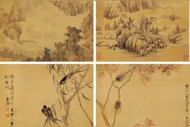 清李世倬人物花卉山水册图片