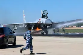 歼-15空中训练撞鸟群引擎着火，飞行员拒绝弃机，揭秘奇迹全过程图片
