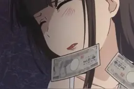 动漫中屈服于钞能力的少女，未来反应太可爱，轻音少女被钞票打脸图片