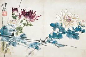 中国当代著名花鸟画家之一，天津美术学院教授萧朗作品学习欣赏图片