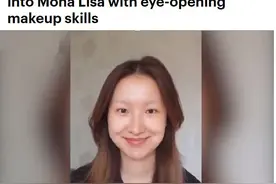 重庆妹子化妆成蒙娜丽莎，狂吸60万粉，震撼《每日邮报》图片