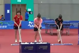 扎心了！国乒女队被男队“嫌弃”、打扫全场卫生，秦志戬说出原因图片