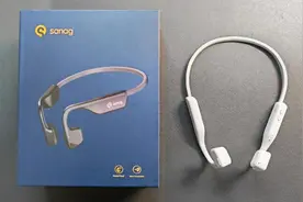 不拘束不入耳SanagA11S气传导耳机，自带MP3音乐随声听功能图片