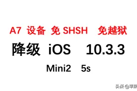 苹果A7设备mini2 5s免越狱免SHSH降级10.3.3图片