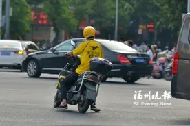 福州外卖骑手过半是兼职，跑单最多的去年配送距离比绕赤道3/4圈还多！图片