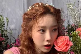 少女时代金泰妍，一个比花还美的女子..‘春天女神’图片