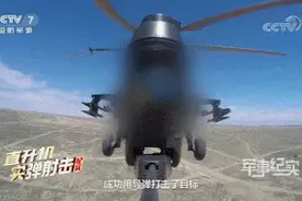 央视曝光武直-10又一惊险绝技：超低空、极限低速对地导弹攻击图片