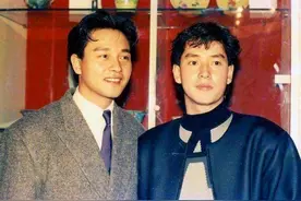 1987年，周润发的一句话，让谭咏麟退出领奖台，谭张争霸时代结束图片