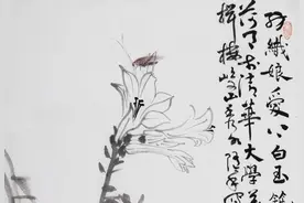 他取齐白石笔意，笔下的草虫天趣胜人图片