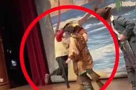 上海迪士尼一游客爬上舞台殴打辱骂演员！警方通报来了图片