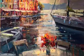 印象派风景油画，美国画家Steven Quartly画选图片