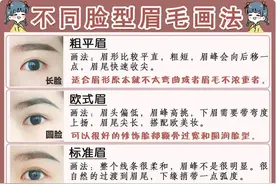 新手超全眼妆技巧｜眉毛眼影眼线详细教程图片