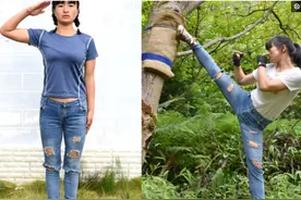 退伍女兵回村后每日高强度训练5小时：脱下军装，我还是个兵图片