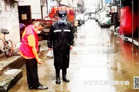 暴雨突袭！团结社区没有一户居民家中及商户受灾图片