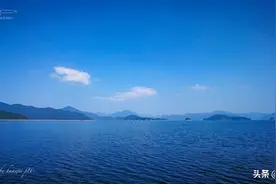 在游船上随拍千岛湖，天蓝蓝，水蓝蓝图片