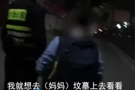 江苏男孩深夜去坟地看妈妈，民警：爸爸有了新对象图片