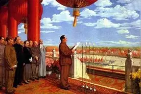 毛泽东换新装出席开国大典图片