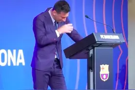 梅西挥泪告别巴萨：我不得不离开，感谢支持我的人图片