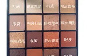 NYX16色眼影盘 12种画法图片