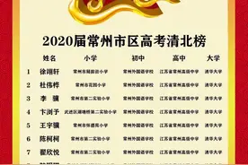近7年高考结果发现，常州第一教育梯队变了图片