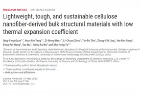 第四类结构材料问世？俞书宏院士团队研制纤维素基结构材料，性能远超传统材料图片