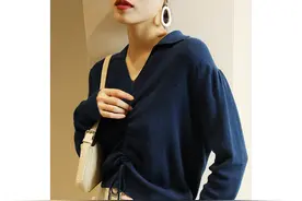 天冷了，一件“针织衫+哈伦裤”也是很有造型感，温暖知性又文艺图片