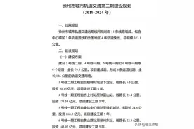 徐州地铁第二期建设规划获正式批复！再迎4条地铁线！图片
