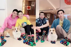 50岁林依轮晒全家福，2双袜子4人轮穿，俩儿子长相被指不如爹图片