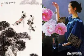 这位画家中西兼修，国画油画都不在话下图片
