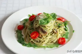 自制青酱basil pesto，终于吃上了这口想念的意面图片