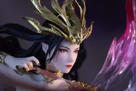 美杜莎女王手办神还原，颜值、衣服超级逼真，腰部设计成为亮点图片