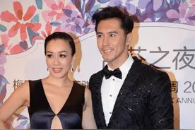 钟丽缇为吸睛挺拼的，在老公面前穿镂空长裙，身材丰满感挺突出的图片