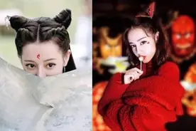 同是“牛角包”造型，热巴虞书欣呆萌可爱，看到赵露思：没搞错？图片
