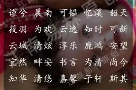 新生儿起名：美名随“姓”配，400个好听又百搭的名字推荐图片