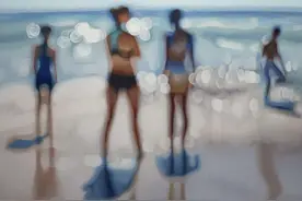 近视朋友眼里的世界，画得也是非常贴切了图片
