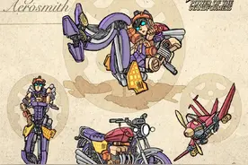 神秘巨兽棘背龙创作：变形金刚X jojo的奇妙冒险 联动人物设定图片