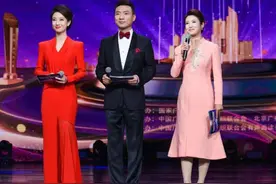 康辉主持换搭档，春妮淡雅长裙气质出众，网友：没刚强谁认识她？图片