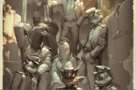 《黑猫警长》拟人重绘，一只耳变帅气小伙，白猫班长让人心疼图片