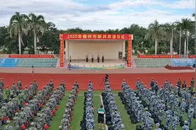 2020年儋州市新兵欢送仪式在西培中学举行图片