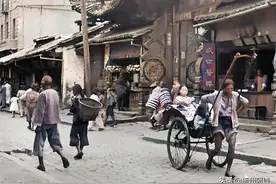 老照片：1940年西南重要城市昆明街头的珍贵历史画面图片
