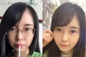 从小近视和不近视的宝宝，成年后颜值差多少？网友：不是一星半点图片