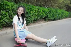 “滑板少女”森碟越长越漂亮，美貌程度超过田亮叶一茜图片