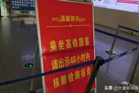 郑州东站最新出行情况！31日出发旅客可到目的地做核酸检测，次日起必须出示核酸报告乘车图片