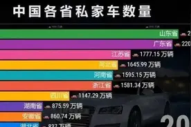 GDP第三的山东私家车怎么比GDP前二名的广东、江苏都要多？图片