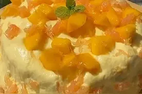 在家自己动手做一款仙气十足的杨枝甘露蛋糕吧，最适合夏天吃图片