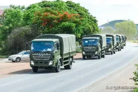290辆中国军车运抵柬埔寨后将获分配图片