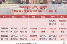 收藏！浦东各大医院国庆假期门急诊时间安排来了图片