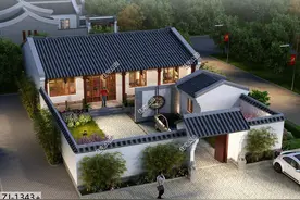 给父母建养老房，选这套中式合院就对了，庭院火炕锅炉房全都有图片