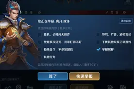 王者荣耀审判信誉系统升级，直接举报昵称，特定挂机从轻处罚图片